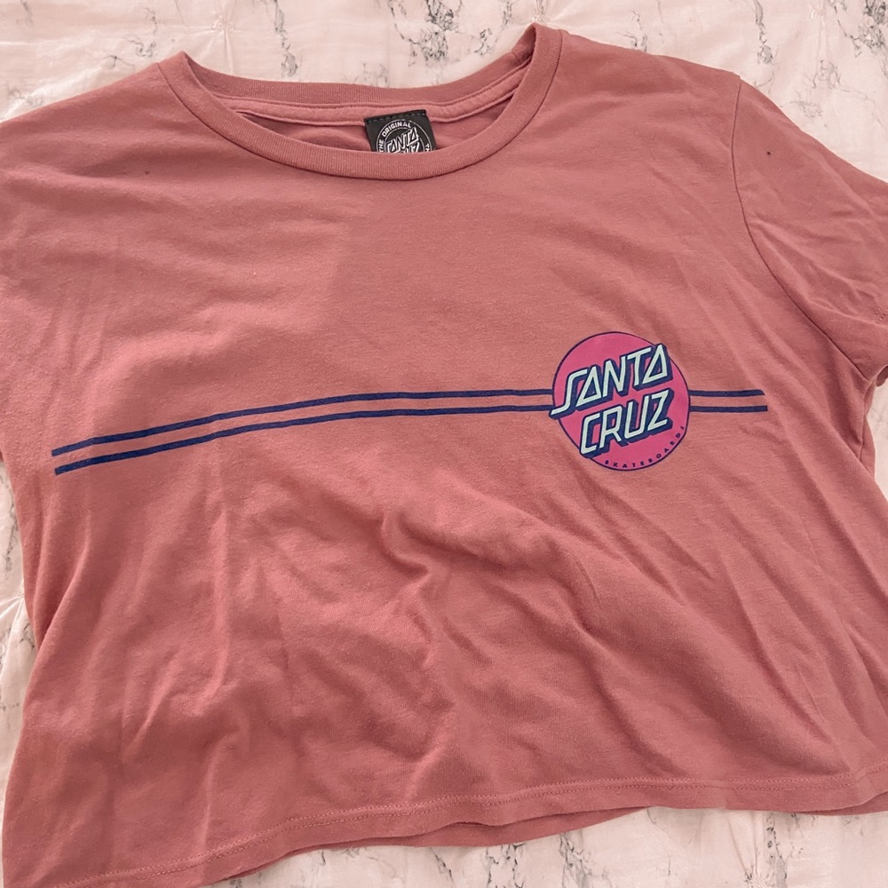 santa cruz cropped tee